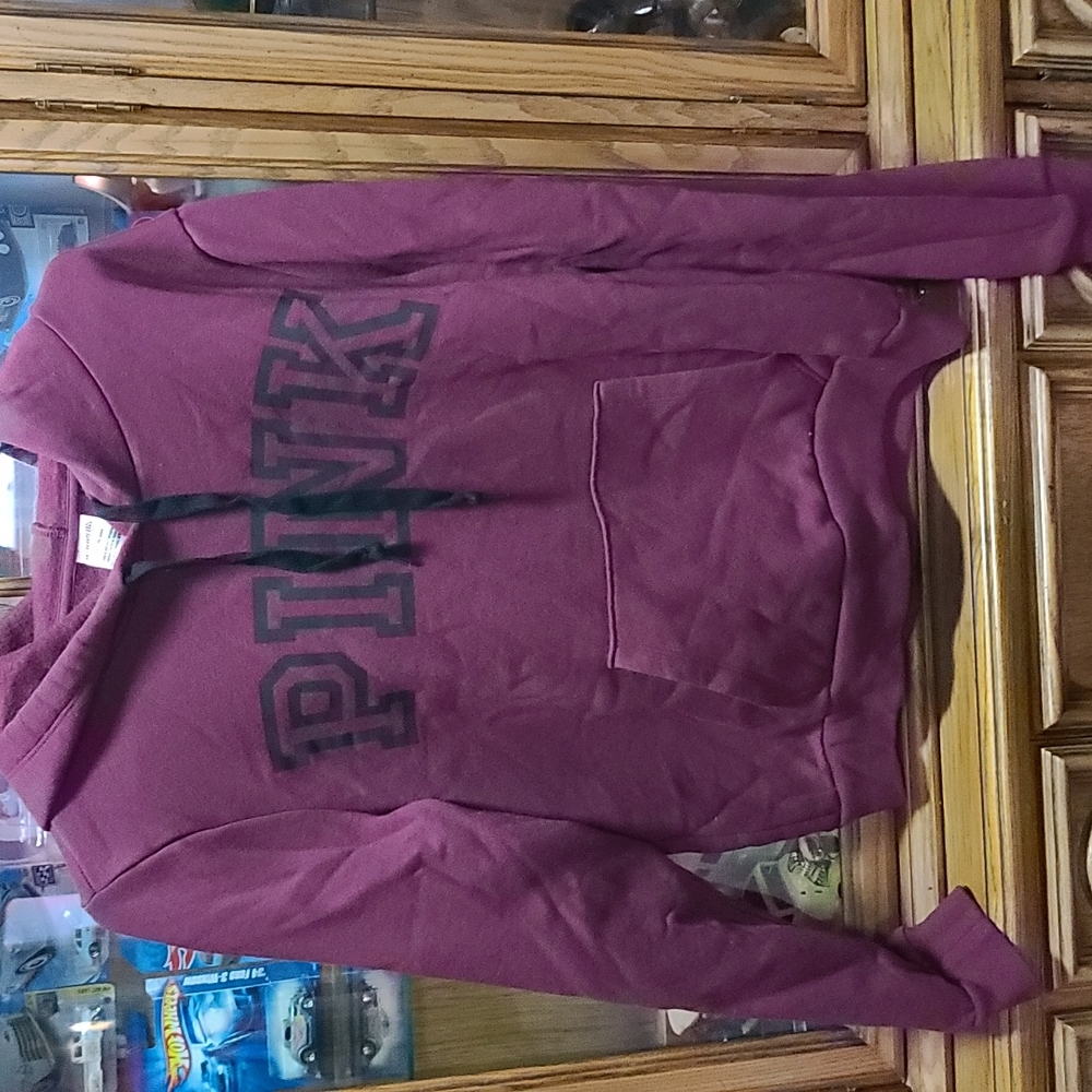 Large Dark purple Pink Hoodie